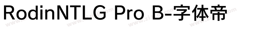 RodinNTLG Pro B字体转换